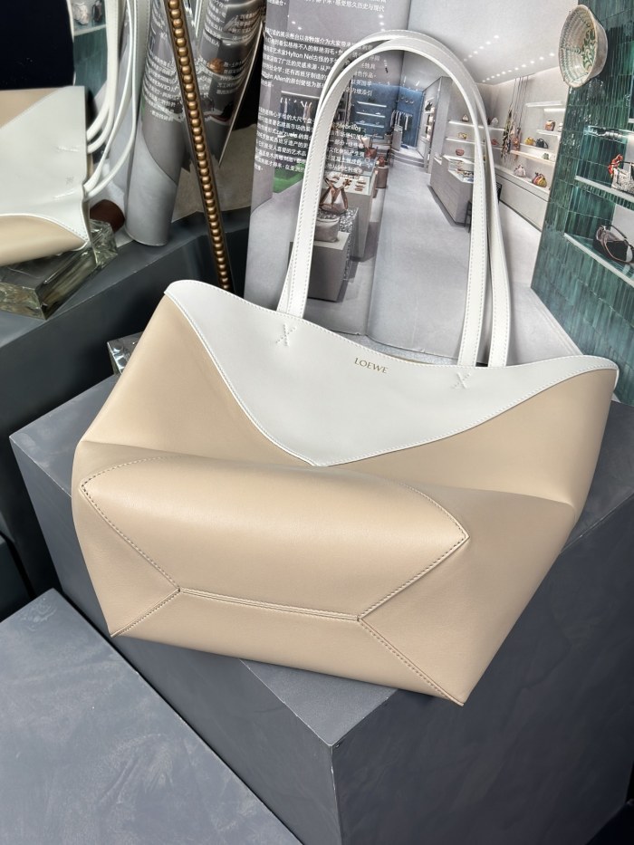 Medium Puzzle Fold tote in nappa calfskin“31.5*25.5*14.5CM”-086=