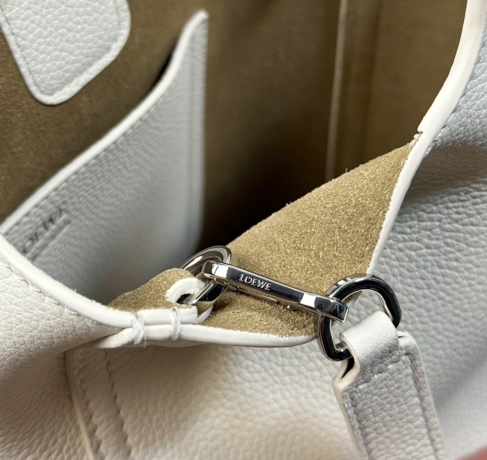 Mini Pebble Bucket bag in smooth calfskin“19.5*16*16CM”-037=