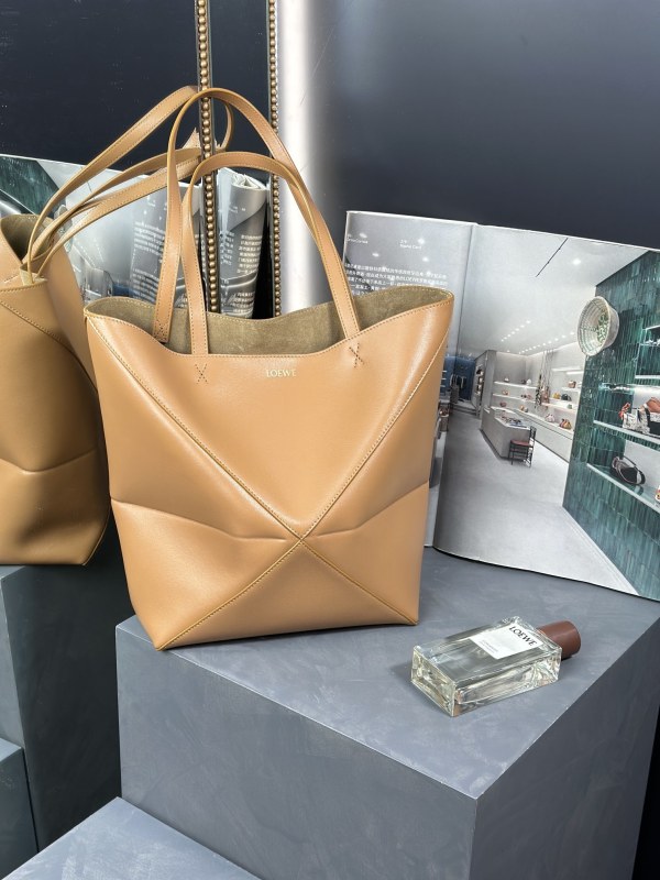 Medium Puzzle Fold tote in nappa calfskin“31.5*25.5*14.5CM”-086=