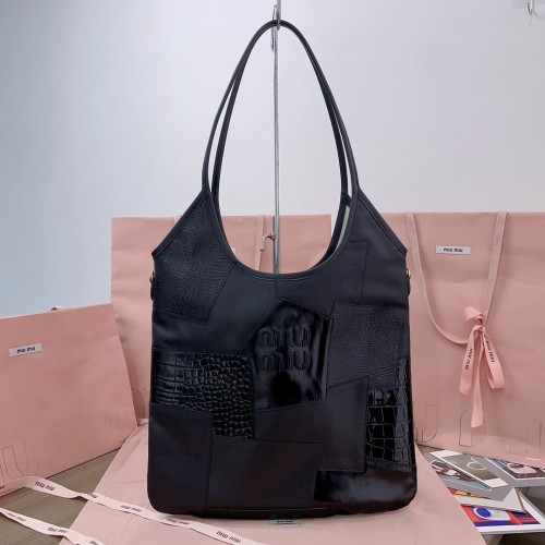 IVY Leather Patchwork Bag“40*35CM”-069=