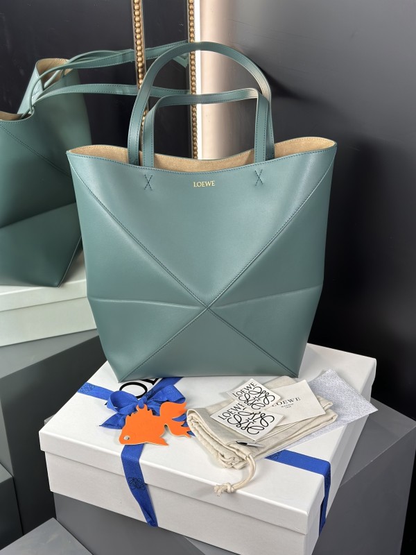Medium Puzzle Fold tote in nappa calfskin“31.5*25.5*14.5CM”-086=