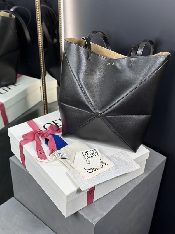 Medium Puzzle Fold tote in nappa calfskin“31.5*25.5*14.5CM”-086=