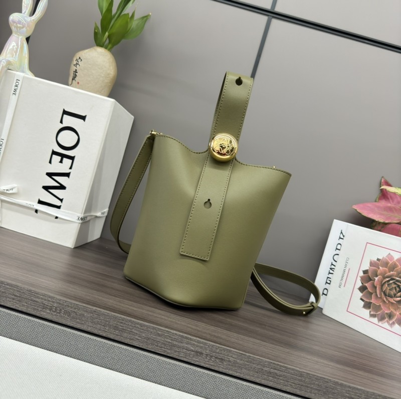 Pebble Bucket Bag In Soft Grained Calfskin“19.5*16*16CM”-037=