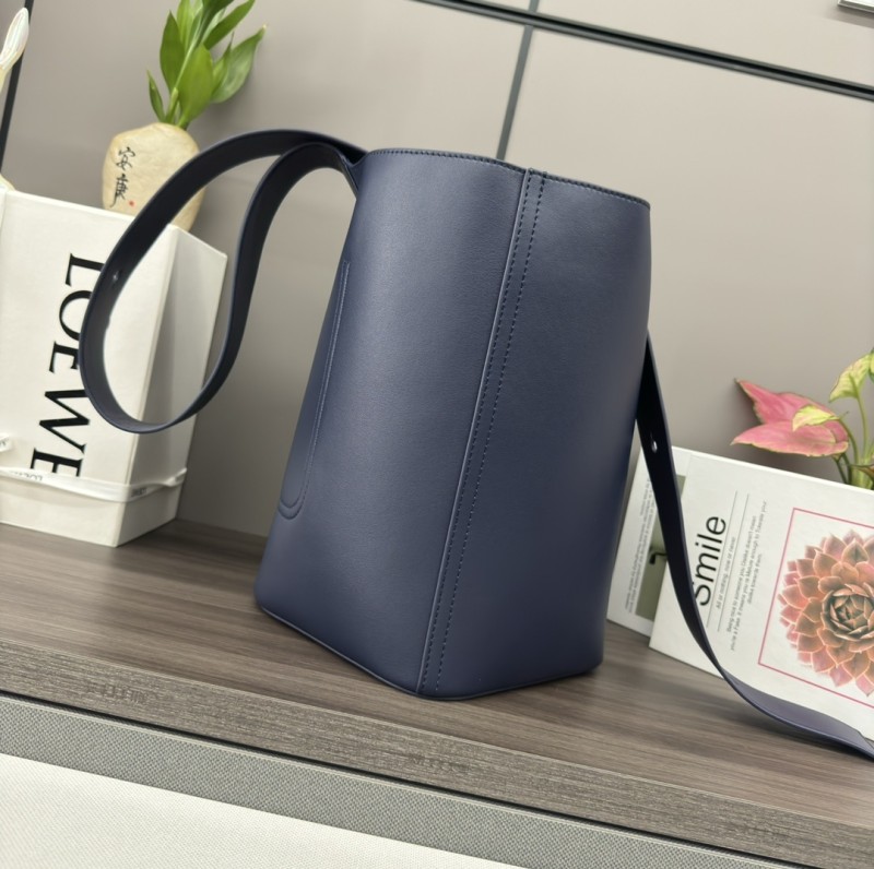 Pebble Bucket Bag In Soft Grained Calfskin“28*24.5*23.5CM”-087=
