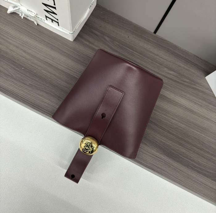 Pebble Bucket Bag In Soft Grained Calfskin“19.5*16*16CM”-037=