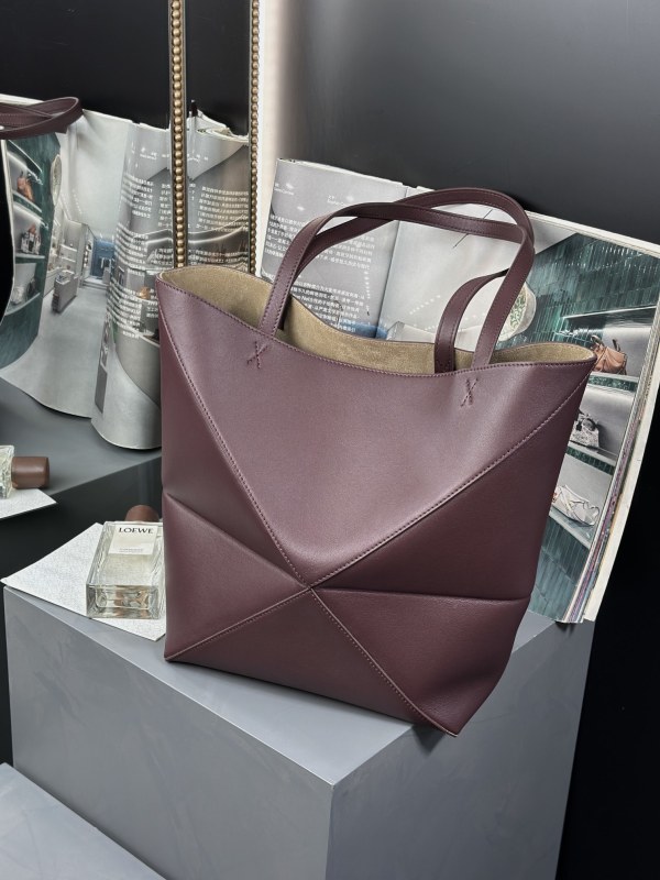 Medium Puzzle Fold tote in nappa calfskin“31.5*25.5*14.5CM”-086=