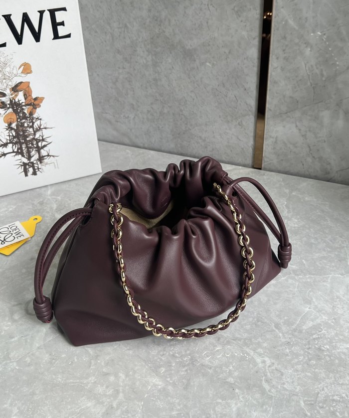 Flamenco Purse In Mellow Nappa Lambskin“30*20*10.5CM”-009=