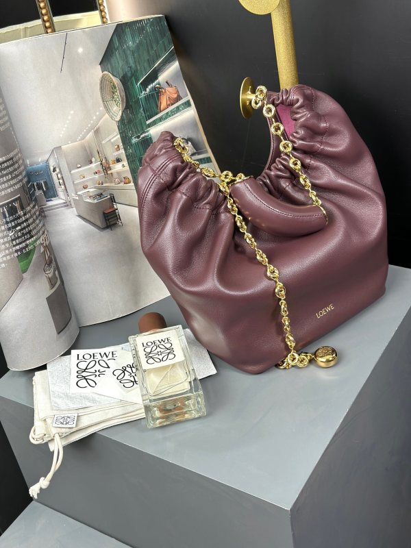 Small Nappa Leather Squeeze Bag“29*24*10.5CM”-058=