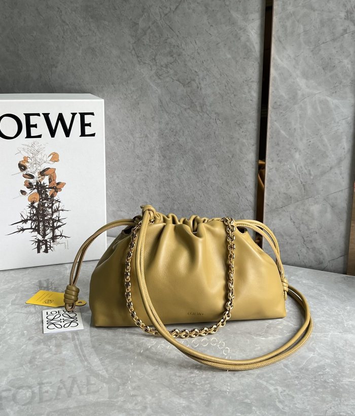 Flamenco Purse In Mellow Nappa Lambskin“30*20*10.5CM”-009=