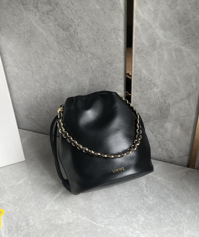 Flamenco Purse Bucket In Mellow Nappa Lambskin“32*24*17CM”-029=