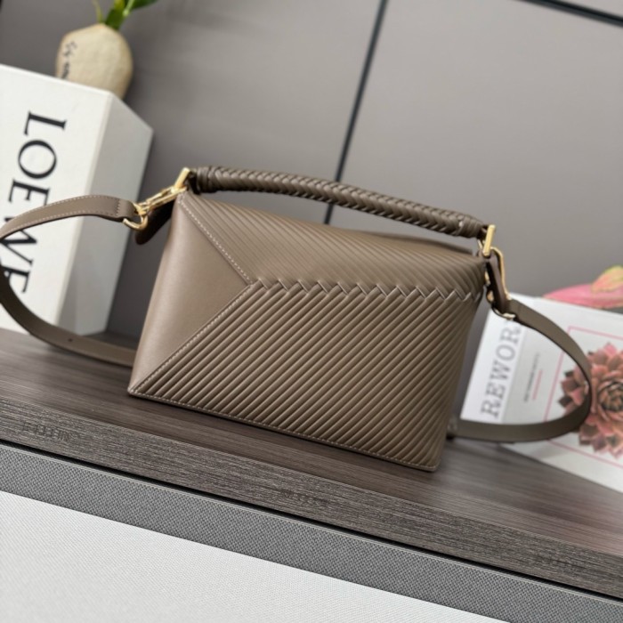 Puzzle Edge Bag In Soft Grained Calfskin“24*16.5*10.5CM”-009=