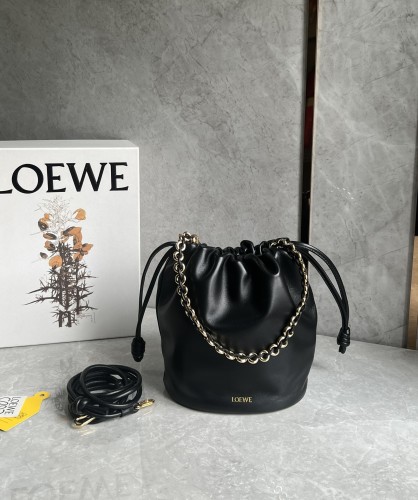 Flamenco Purse Bucket In Mellow Nappa Lambskin“32*24*17CM”-029=