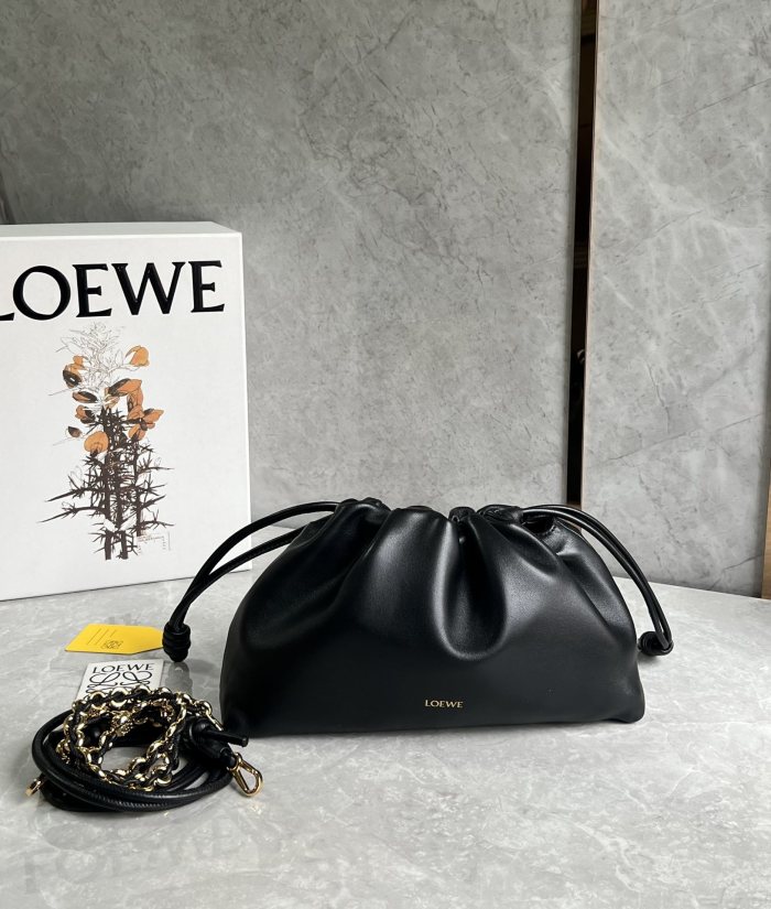 Flamenco Purse In Mellow Nappa Lambskin“30*20*10.5CM”-009=