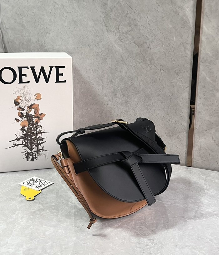 Gate Dual Bag In Soft Calfskin And Jacquard*24*16*10CM“-058=