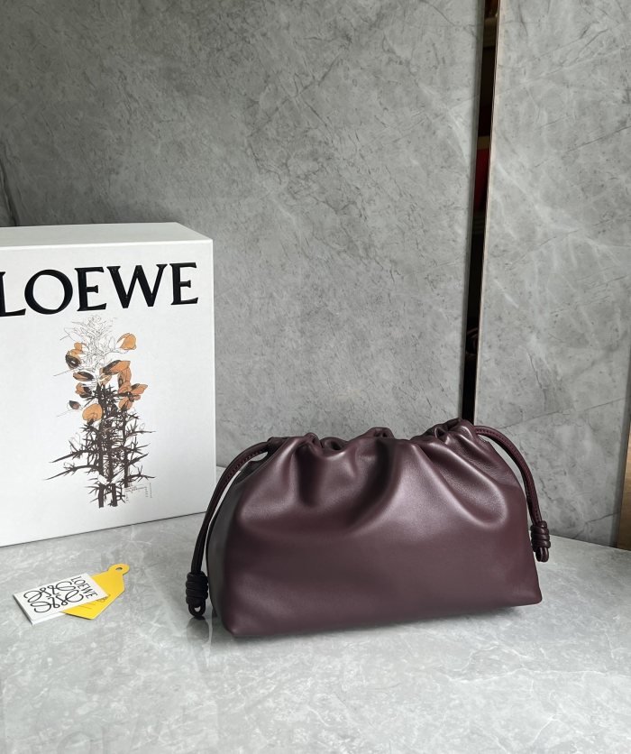 Flamenco Purse In Mellow Nappa Lambskin“30*20*10.5CM”-009=