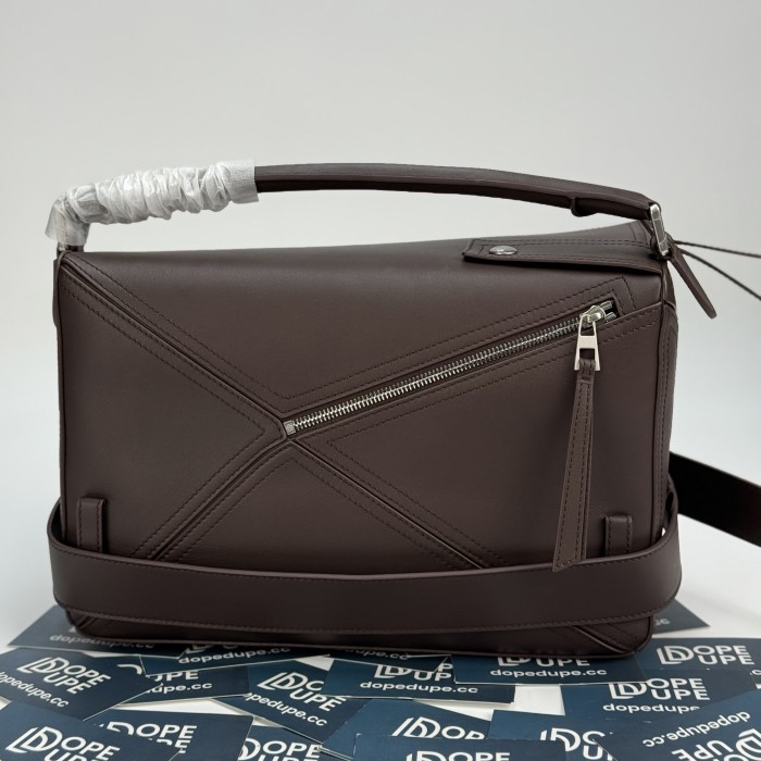 Large Puzzle Biker bag in shiny calfskin“33*21.5*14.7CM”-089