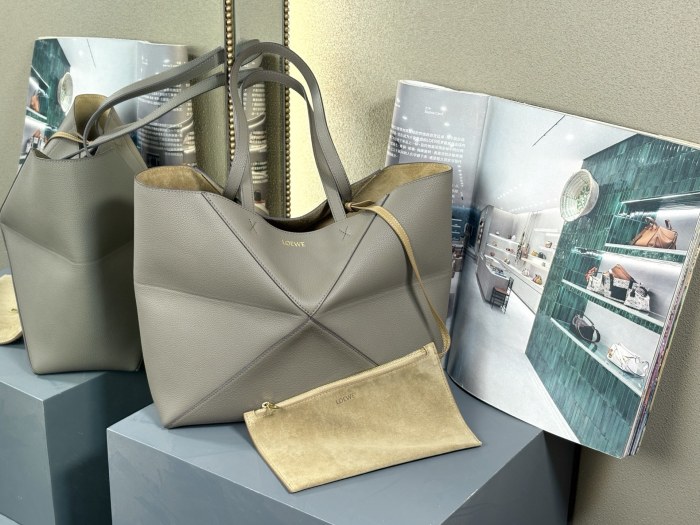 Medium Puzzle Fold Tote bag“31.5*29*12.5CM”-087=