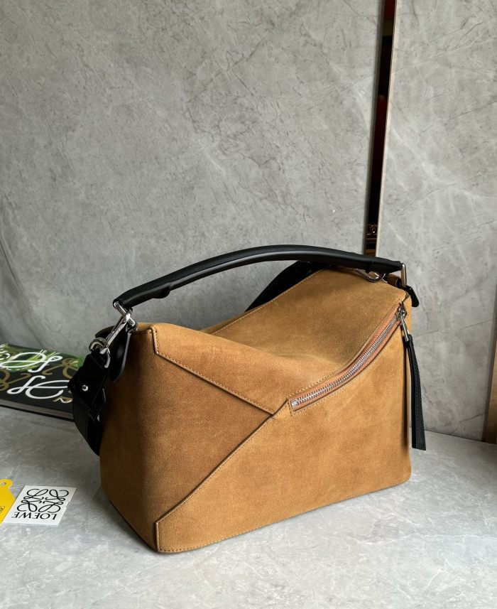 Puzzle Edge Bag In Soft Calfskin“33*21*17CM”-069=