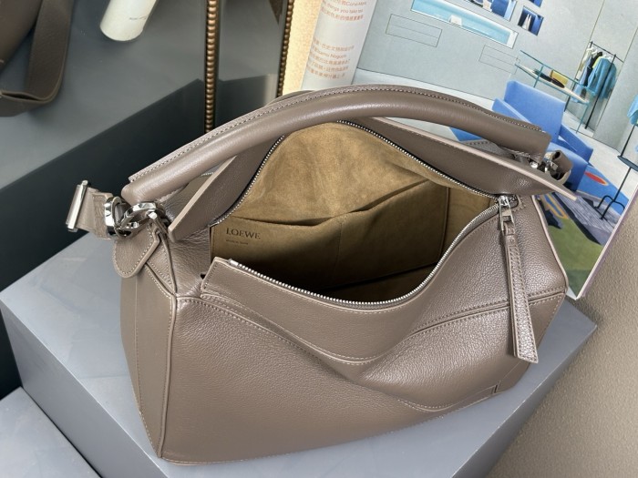 Large Puzzle Edge bag in grained calfskin“32.5*23.5*14.5CM”-0111=