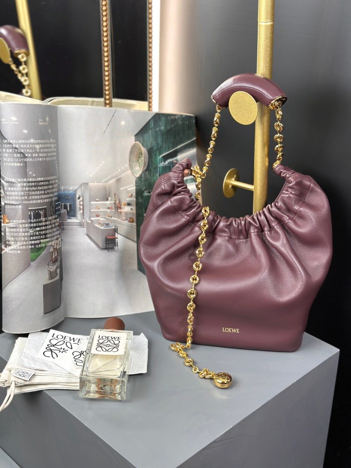 Small Nappa Leather Squeeze Bag“29*24*10.5CM”-058=