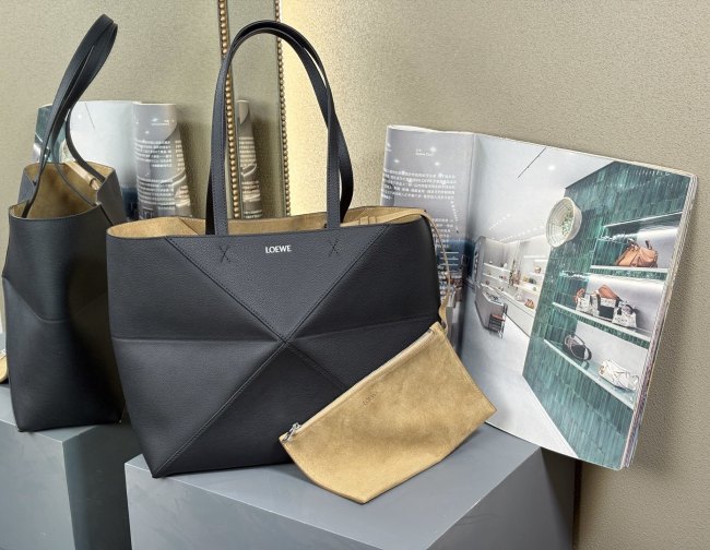 Medium Puzzle Fold Tote bag“31.5*29*12.5CM”-087=