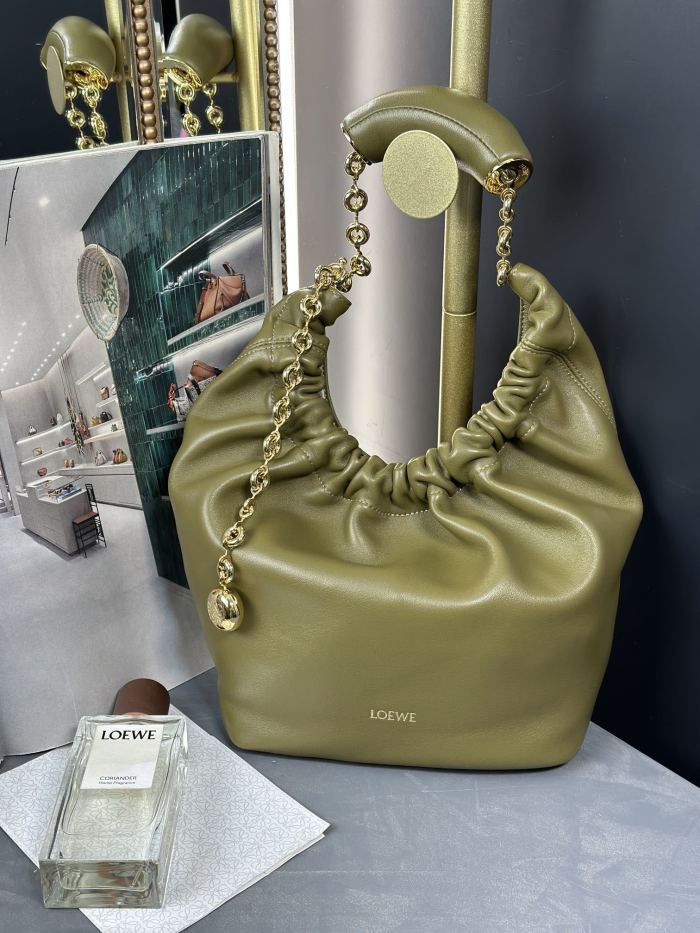 Small Nappa Leather Squeeze Bag“29*24*10.5CM”-058=