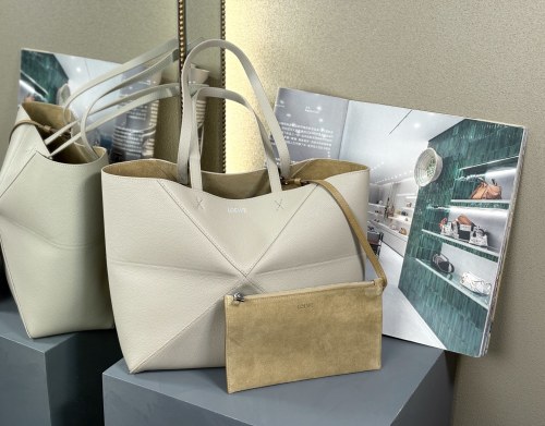 Medium Puzzle Fold Tote bag“31.5*29*12.5CM”-087=