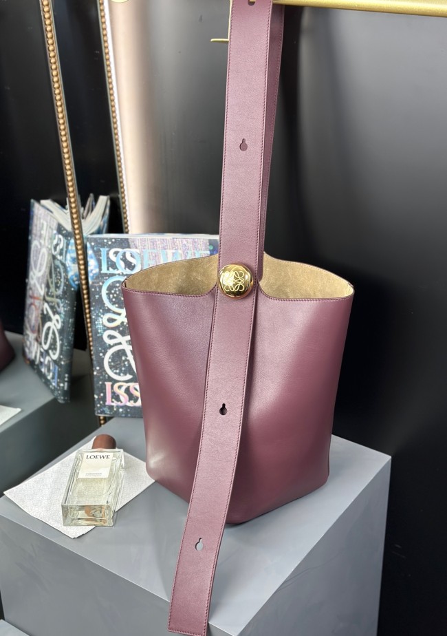 Pebble Bucket Bag In Smooth Calfskin“28*24.5*23.5CM”-087=
