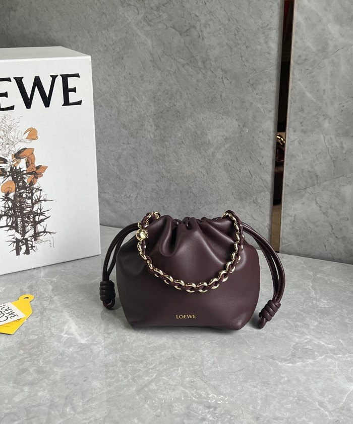 Flamenco Purse Bucket In Mellow Nappa Lambskin“23*17*5.5”-038=