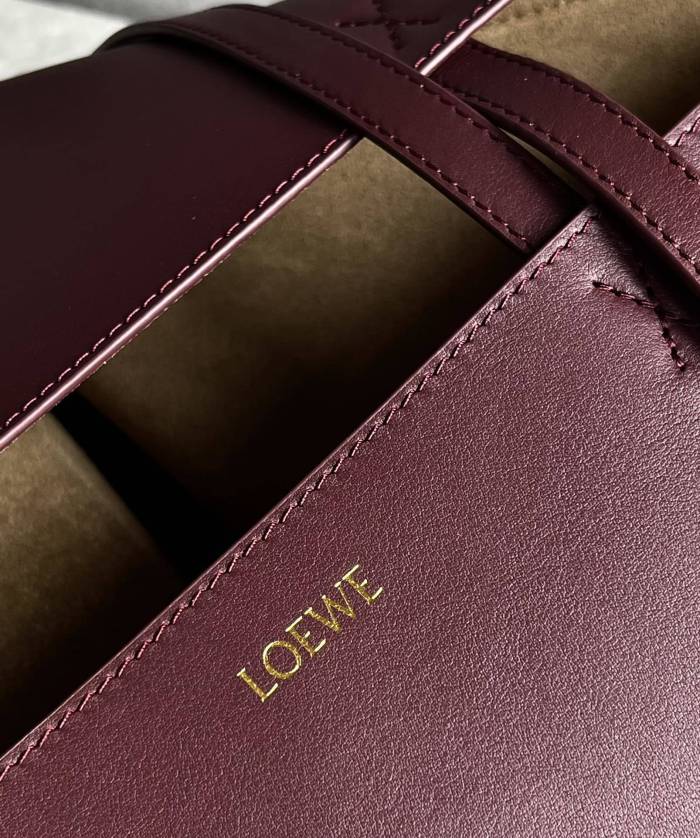 Puzzle Fold Tote In Shiny Calfskin“31.5*25.5*14.5CM”-058=