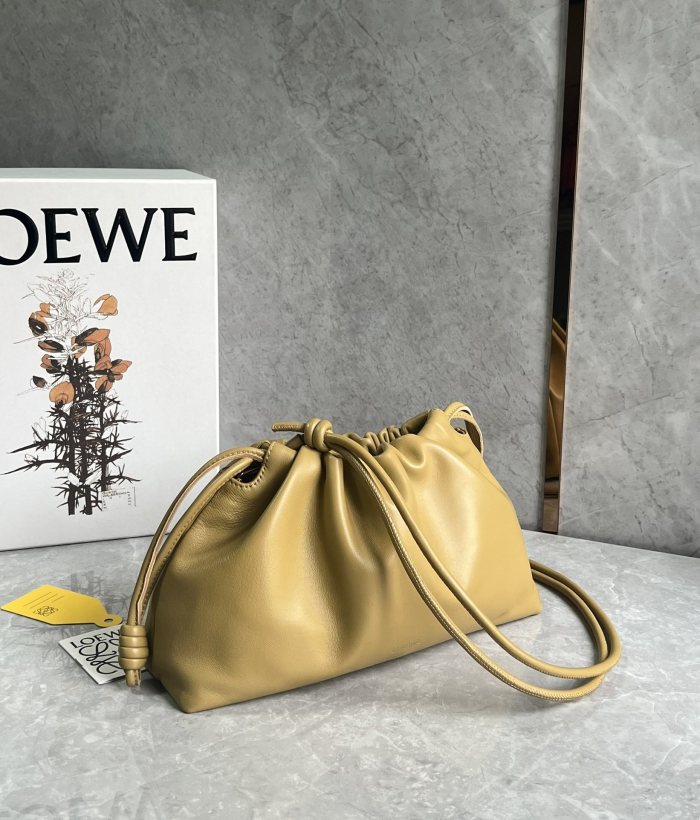 Flamenco Purse In Mellow Nappa Lambskin“30*20*10.5CM”-009=