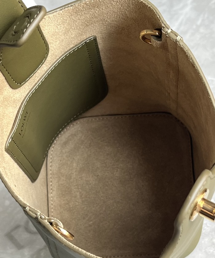 Pebble Bucket Bag In Soft Grained Calfskin“19.5*16*16CM”-009=