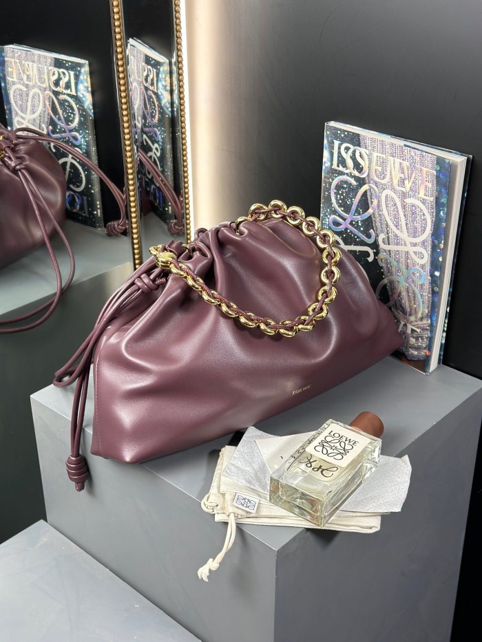 Large Flamenco purse in mellow nappa lambskin“41*26*9CM”-009=