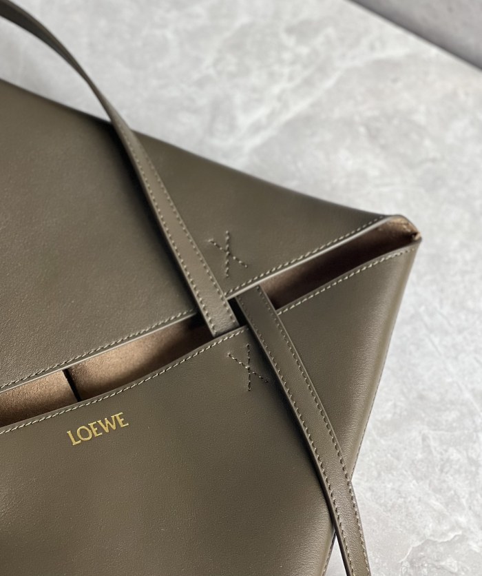 Puzzle Fold Tote In Shiny Calfskin“31.5*25.5*14.5CM”-058=