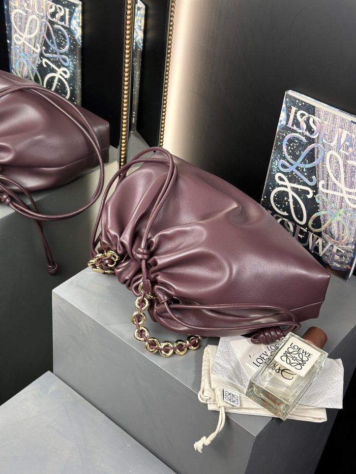 Large Flamenco purse in mellow nappa lambskin“41*26*9CM”-009=