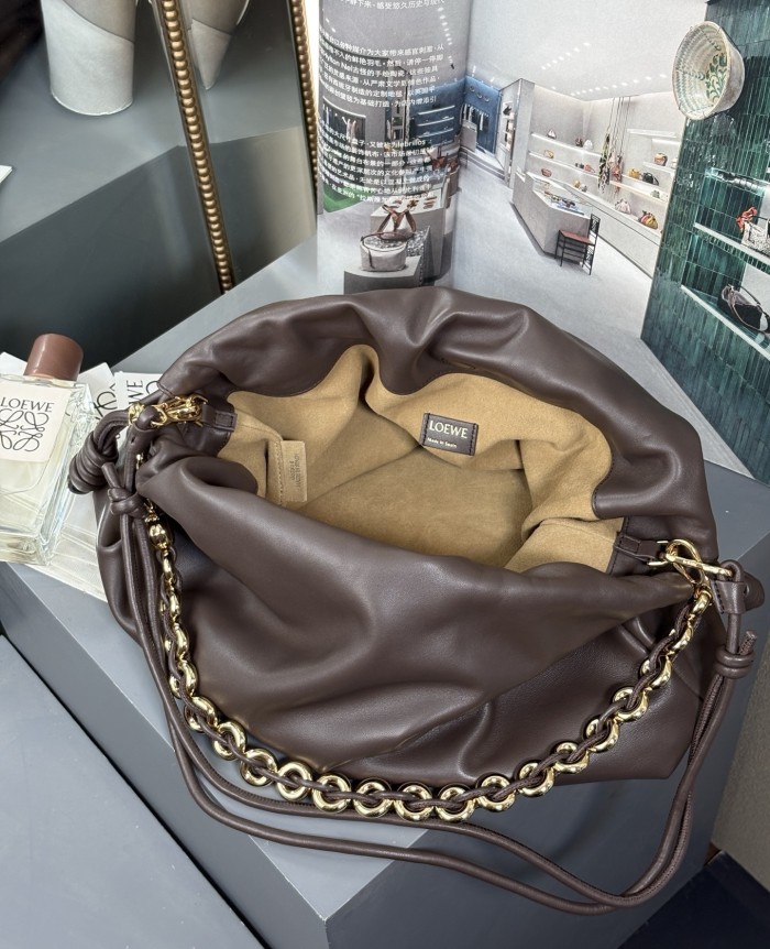 Large Flamenco purse in mellow nappa lambskin“41*26*9CM”-009=