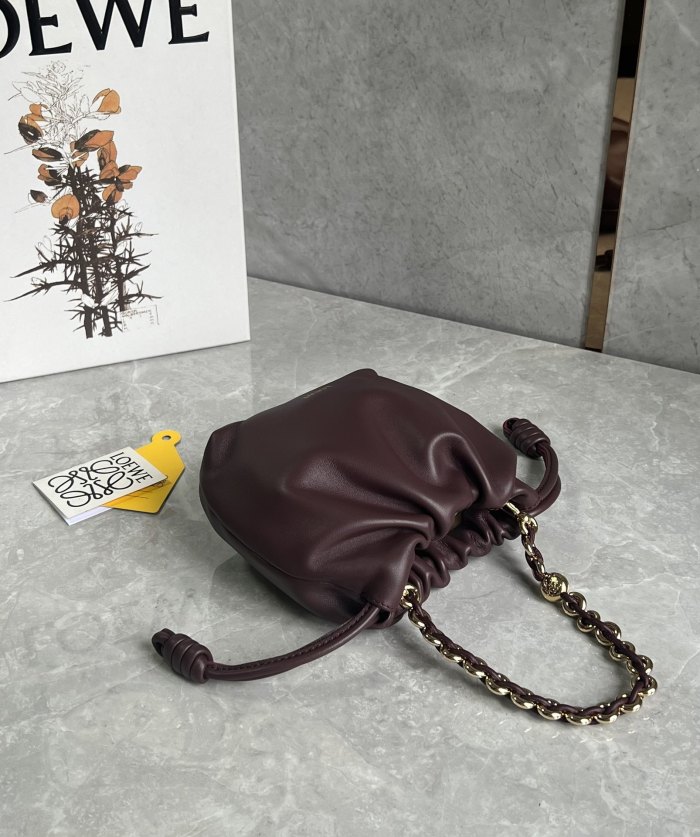 Flamenco Purse Bucket In Mellow Nappa Lambskin“23*17*5.5”-038=