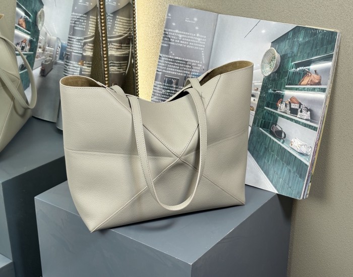 Medium Puzzle Fold Tote bag“31.5*29*12.5CM”-087=