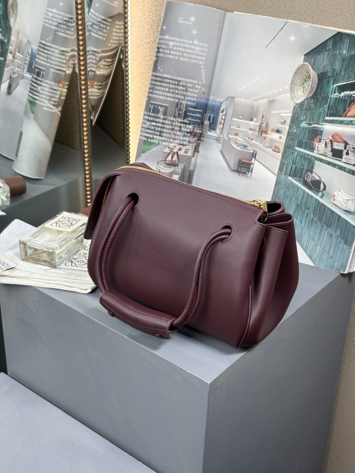 Small Madrid bag in smooth calfskin“23.5*19*10CM”-009=