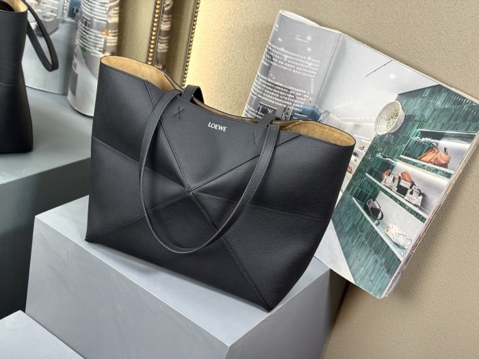 Medium Puzzle Fold Tote bag“31.5*29*12.5CM”-087=