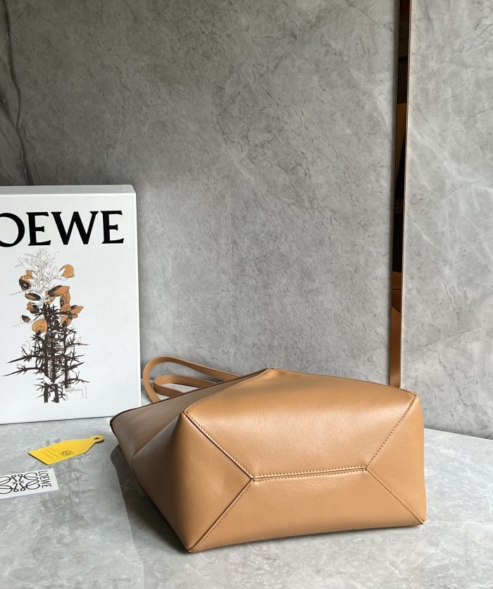 Puzzle Fold Tote In Shiny Calfskin“31.5*25.5*14.5CM”-058