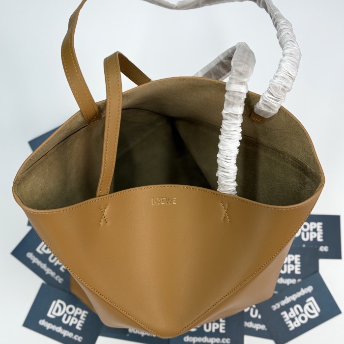 Puzzle Fold Tote In Shiny Calfskin“31.5*25.5*14.5CM”-058
