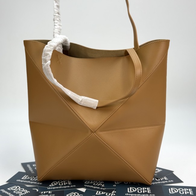 Puzzle Fold Tote In Shiny Calfskin“31.5*25.5*14.5CM”-058