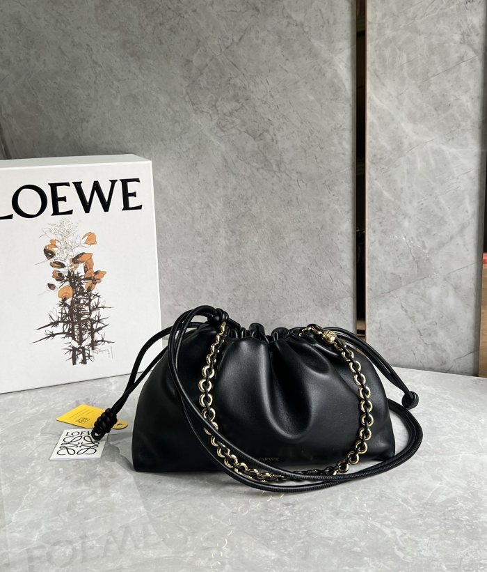 Flamenco Purse In Mellow Nappa Lambskin“30*20*10.5CM”-009=