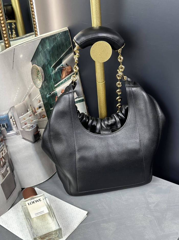 Small Nappa Leather Squeeze Bag“29*24*10.5CM”-058=
