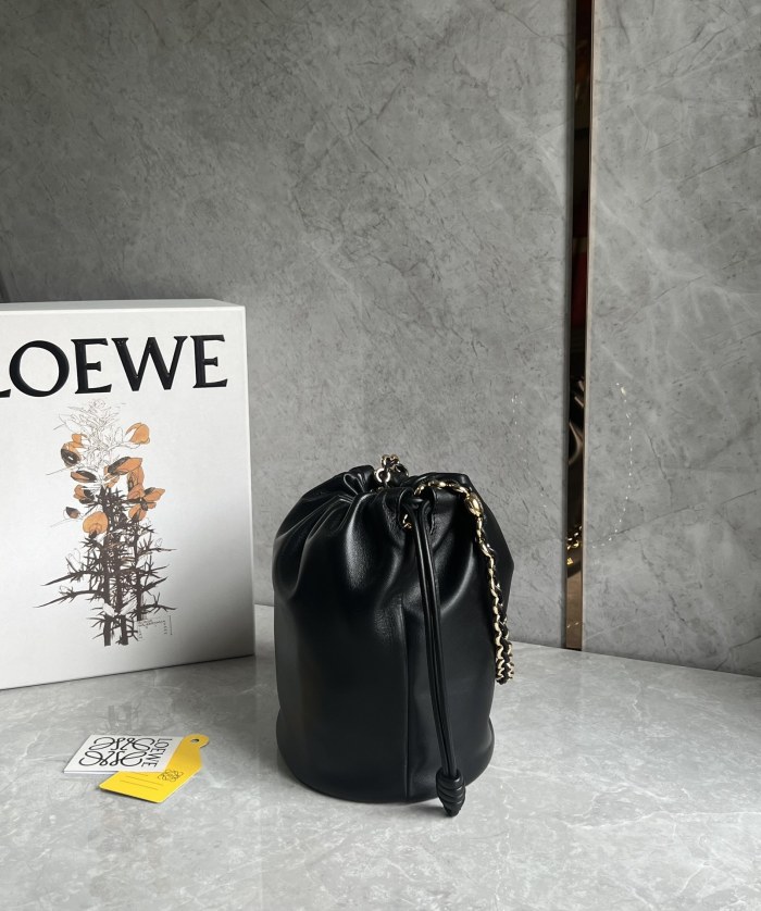 Flamenco Purse Bucket In Mellow Nappa Lambskin“32*24*17CM”-029=