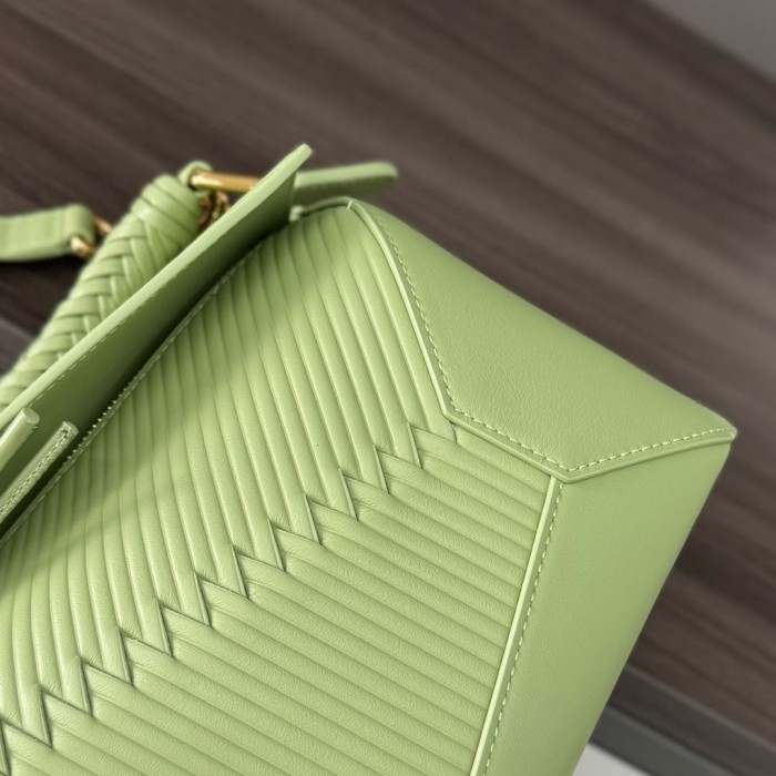 Puzzle Edge Bag In Soft Grained Calfskin“24*16.5*10.5CM”-009=