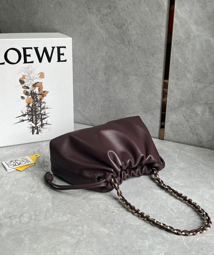 Flamenco Purse In Mellow Nappa Lambskin“30*20*10.5CM”-009=