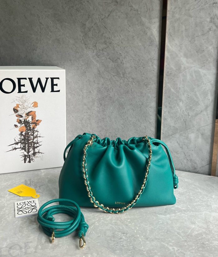 Flamenco Purse In Mellow Nappa Lambskin“30*20*10.5CM”-009=