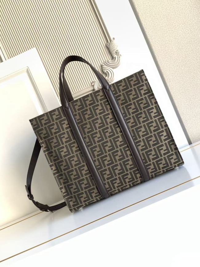 FF Jacquard Shopper Tote Bag “41*35*19CM” 056
